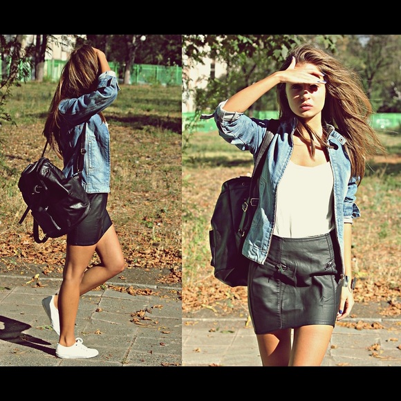 Faux leather skirt - Picture 5 of 6